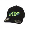 HustFlexFit110.001.01.1-Chp-Athletics-Hustle-Man-Flex-Fit-110-Hat-Black-with-Lime-Green-and-Blue-Outline-Embroidery