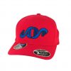 HustFlexFit110.003.01.1-Chp-Athletics-Hustle-Man-Flex-Fit-110-Hat-Red-with-Blue-and-Black-Outline-Embroidery