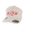 HustFlexFit110.004.02.1-Chp-Athletics-Hustle-Man-Flex-Fit-110-Hat-Gray-with-White-and-Red-Outline-Embroidery