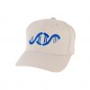 HustFlexFit110.004.03.1-Chp-Athletics-Hustle-Man-Flex-Fit-110-Hat-Gray-with-Blue-and-White-Outline-Embroidery
