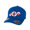 HustFlexFit110.005.03.1-Chp-Athletics-Hustle-Man-Flex-Fit-110-Hat-Royal-Blue-with-White-and-Red-Outline-Embroidery